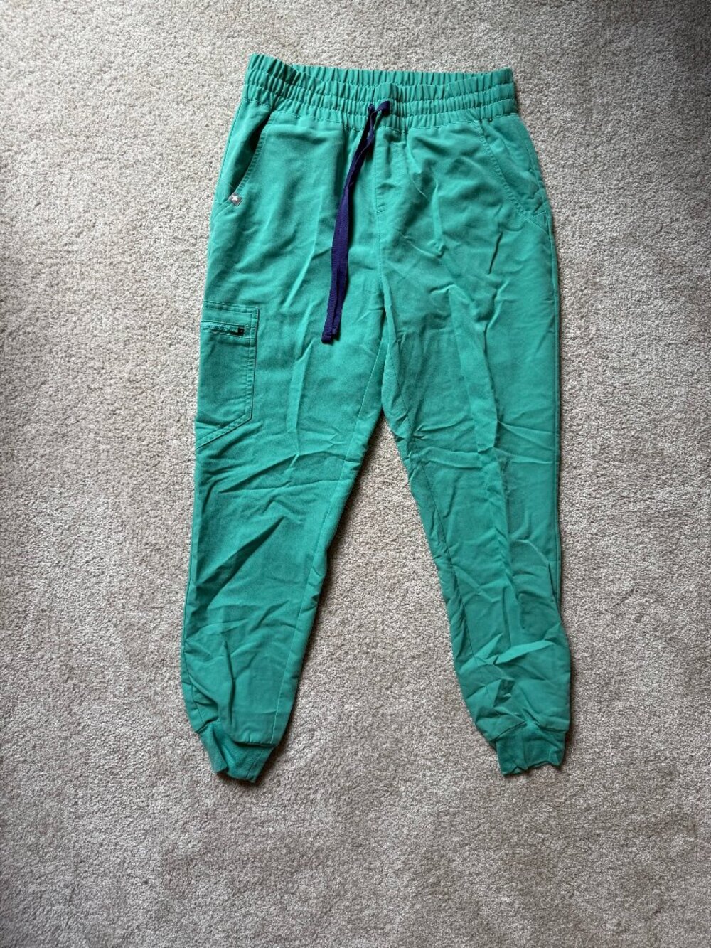 FIGS Caribbean Teal Jogger Scrub Pants Women’s Small Petite